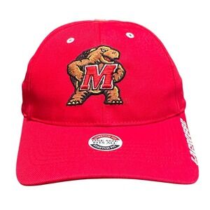 University of Maryland Terrapins STX Baseball Cap Hat‎ Stretch Fit Red